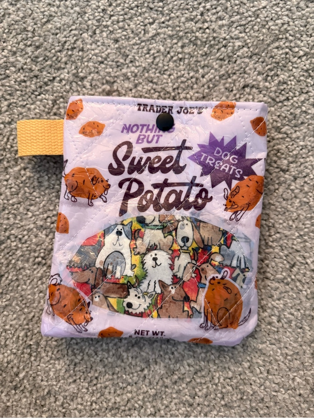 NEW Handmade Upcycled Trader Joe's Dog Treat Bag Pouch